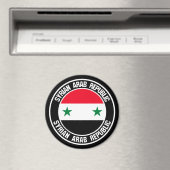 Syrische ronde-embleem magneet (Insitu (Vaatwasser))