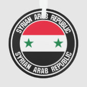 Syrische ronde-embleem ornament (achterkant)