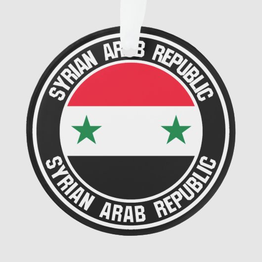 Syrische ronde-embleem ornament (voorkant)