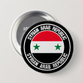 Syrische ronde-embleem ronde button 7,6 cm (Voorkant /achterkant)