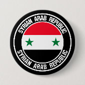 Syrische ronde-embleem ronde button 7,6 cm (Voorkant)