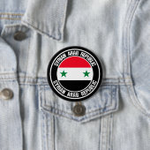 Syrische ronde-embleem ronde button 7,6 cm (In situ)