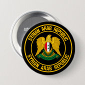 Syrische ronde-embleem ronde button 7,6 cm (Voorkant /achterkant)