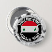 Syrische ronde-embleem ronde button 7,6 cm (Voorkant /achterkant)