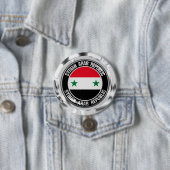 Syrische ronde-embleem ronde button 7,6 cm (In situ)