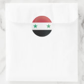 Syrische ronde-pictogramvlag ronde sticker (Tas)