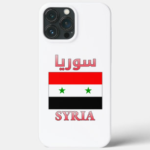 Syrische vlag س ر ا Arabisch en Engels WordArt Coo Case-Mate iPhone Case