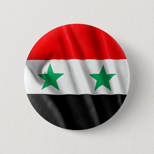 Syrische vlag 2-inch Button (Voorkant)