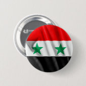 Syrische vlag 2-inch Button (Voorkant /achterkant)