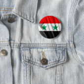 Syrische vlag 2-inch Button (In situ)