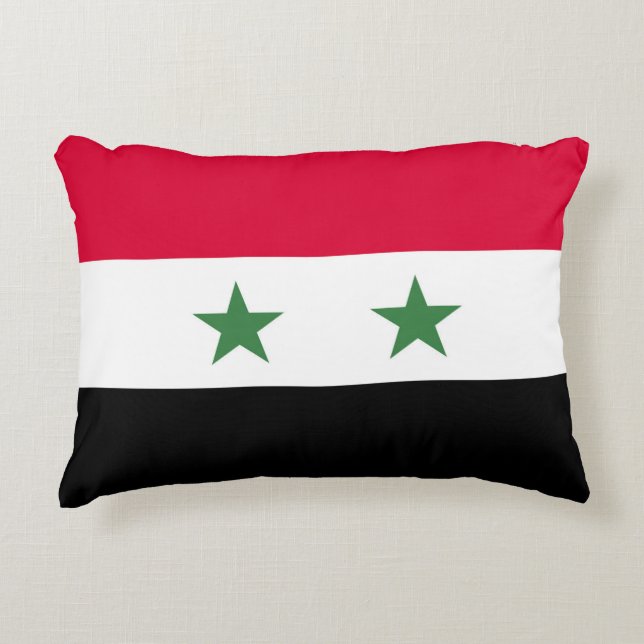 Syrische vlag accent kussen (Voorkant)