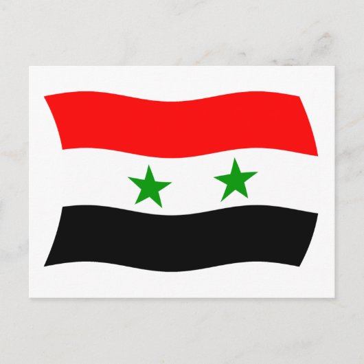 Syrische vlag ansichtkaart briefkaart (Voorkant)
