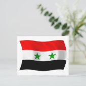 Syrische vlag ansichtkaart briefkaart (Staand voorkant)
