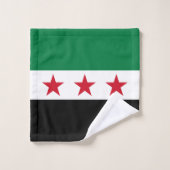 Syrische vlag bad handdoek (Wasdoekje)