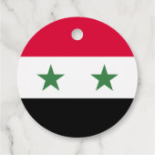 Syrische vlag bedankjes labels (Achterkant)
