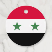 Syrische vlag bedankjes labels (Voorkant)