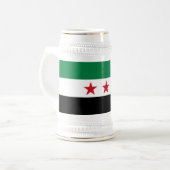 Syrische vlag bierpul (Voorkant links)