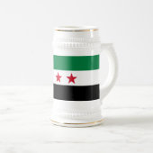 Syrische vlag bierpul (Voorkant rechts)