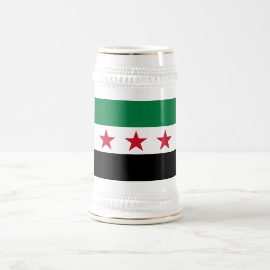 Syrische vlag bierpul (Center)
