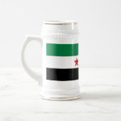 Syrische vlag bierpul (Links)