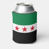 Syrische vlag blikjeskoeler (Blikje Achterkant)