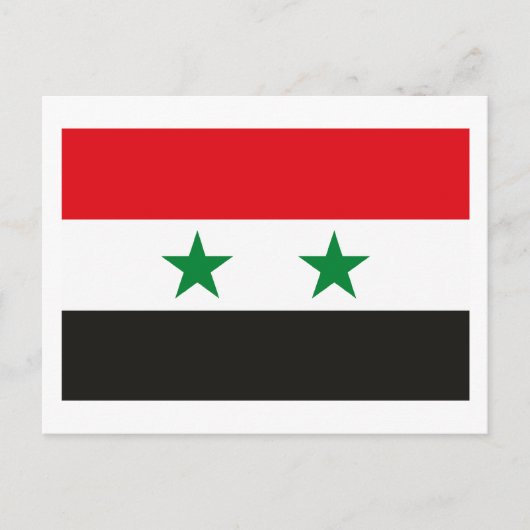 Syrische vlag Briefkaart (Voorkant)
