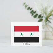 Syrische vlag briefkaart (Staand voorkant)