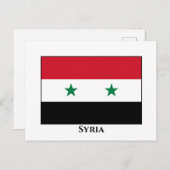Syrische vlag briefkaart (Voorkant / Achterkant)