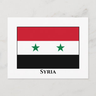 Syrische vlag briefkaart