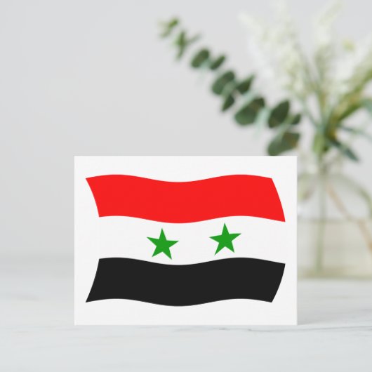 Syrische vlag Briefkaart (Staand voorkant)
