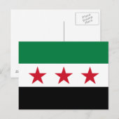 Syrische vlag briefkaart (Voorkant / Achterkant)