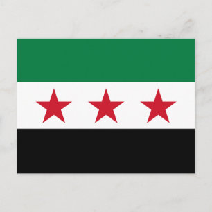 Syrische vlag briefkaart