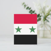 Syrische vlag briefkaart (Staand voorkant)