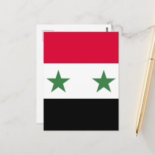 Syrische vlag briefkaart