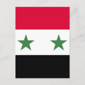 Syrische vlag briefkaart (Voorkant)