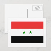Syrische vlag briefkaart (Voorkant / Achterkant)