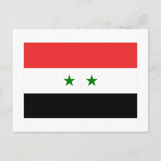 Syrische vlag briefkaart (Voorkant)