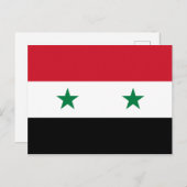 Syrische vlag briefkaart (Voorkant / Achterkant)