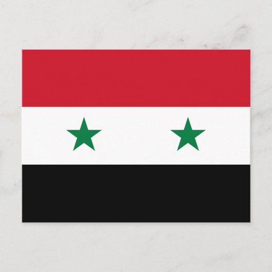 Syrische vlag briefkaart (Voorkant)