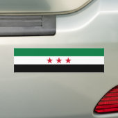 Syrische vlag bumpersticker (Op auto)