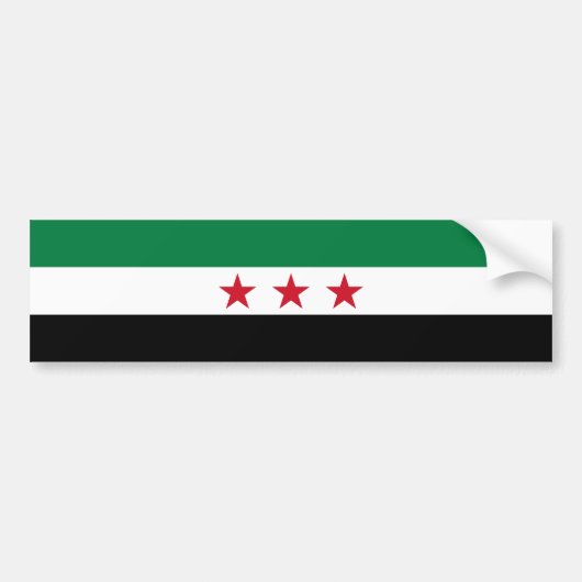 Syrische vlag bumpersticker (Voorkant)