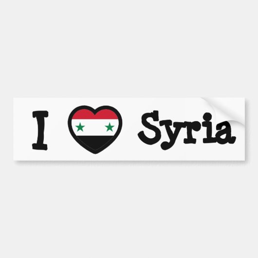Syrische vlag bumpersticker (Voorkant)