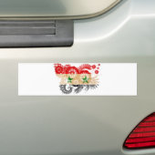 Syrische vlag bumpersticker (Op auto)