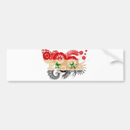 Syrische vlag bumpersticker (Voorkant)
