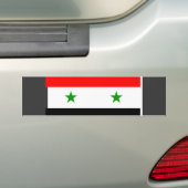 Syrische vlag bumpersticker (Op auto)