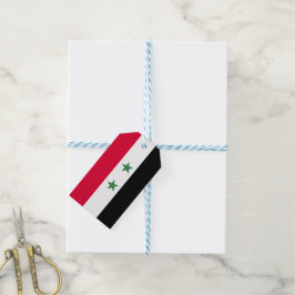 Syrische vlag cadeaulabel