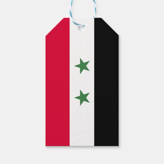 Syrische vlag cadeaulabel (Voorkant)