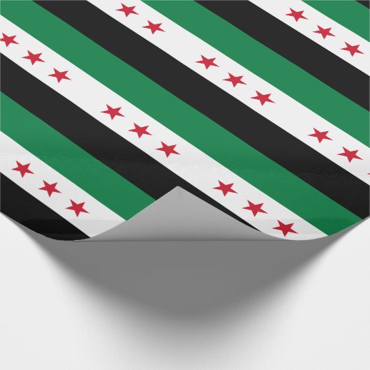 Syrische vlag cadeaupapier (Hoek)