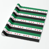Syrische vlag cadeaupapier (Uitgerold)