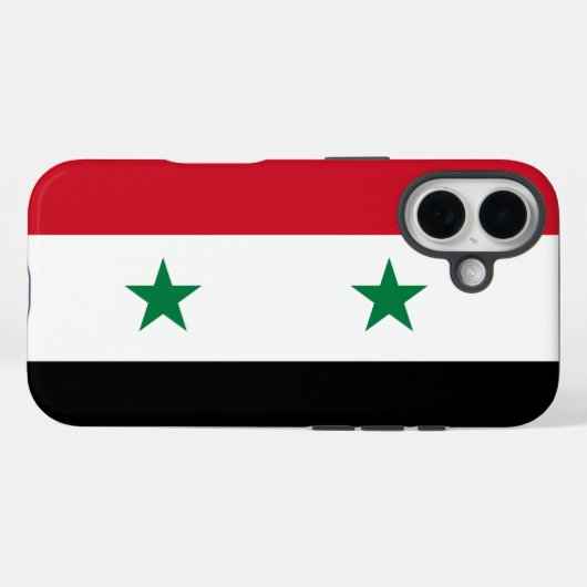 Syrische vlag Case-Mate iPhone case (Achterkant (horizontaal))